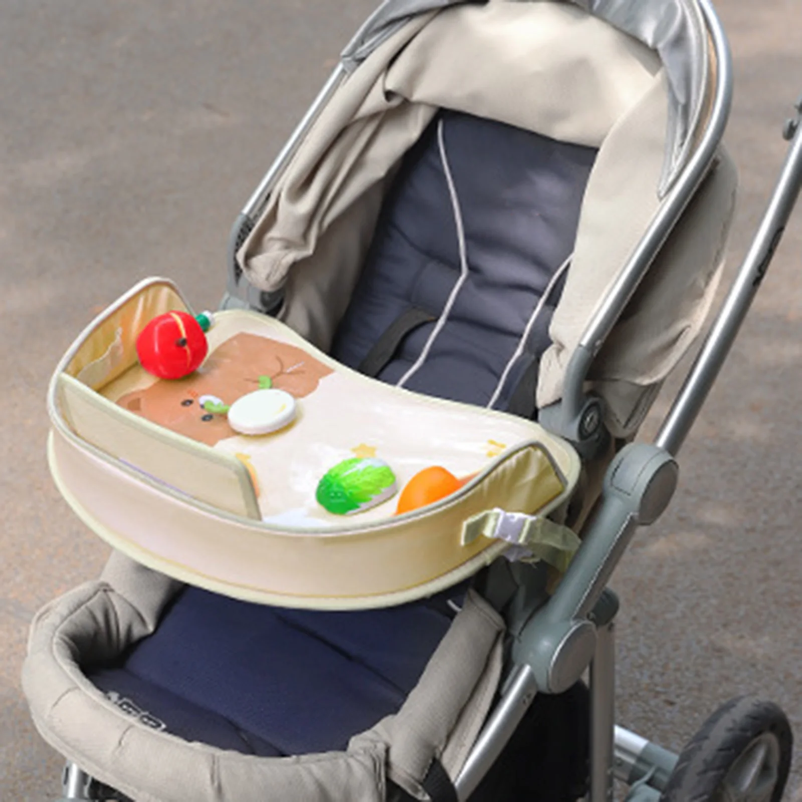 Multifunctional Baby Car Seat Storage Organizer Large Capacity Baby Car Storage Tray Table for Kids Travel