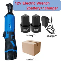 12V/18V Electric Wrench 90 Degree Right Angle Lithium Battery Rechargeable Electric Ratchet Wrench Cordless Impact Wrench 1