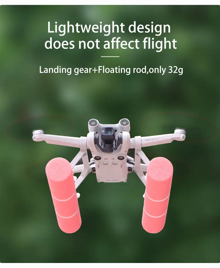 Description Picture 5 of itemFor DJI Mini 4 Pro/Mini 3 Pro Float Landing Skid Landing Gear Landing On Water Kit For DJI Mini 3 Drone Accessories