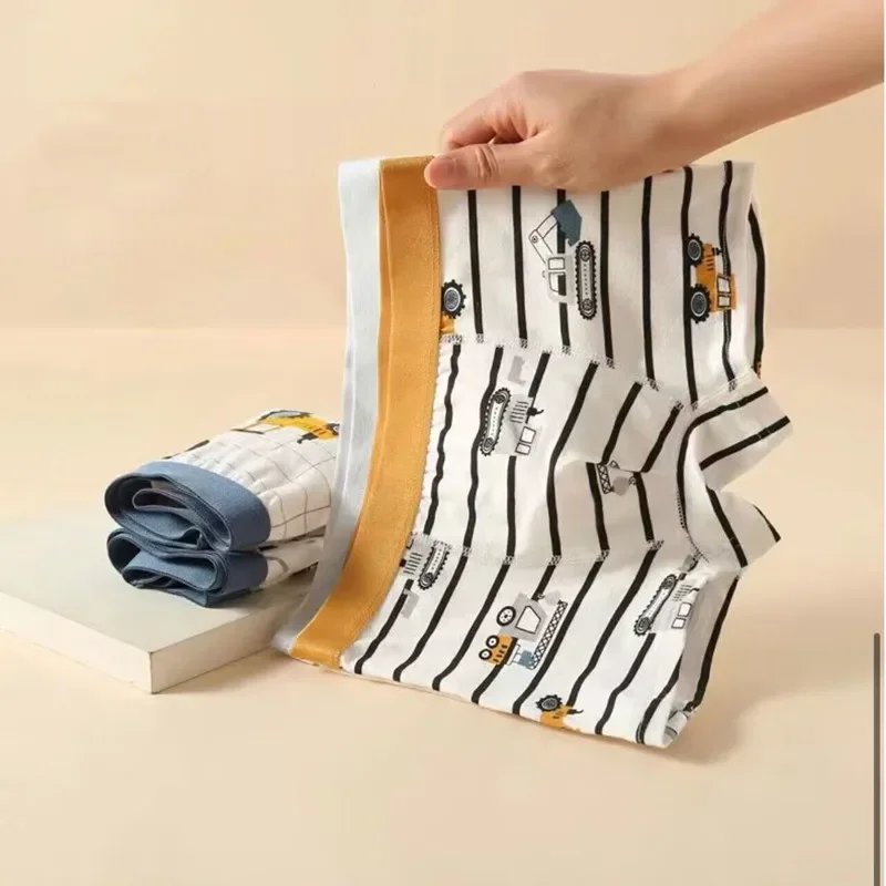 Boy Cotton Underwear Boxer Kids Children Panties 2-12years 4Pcs/Lot