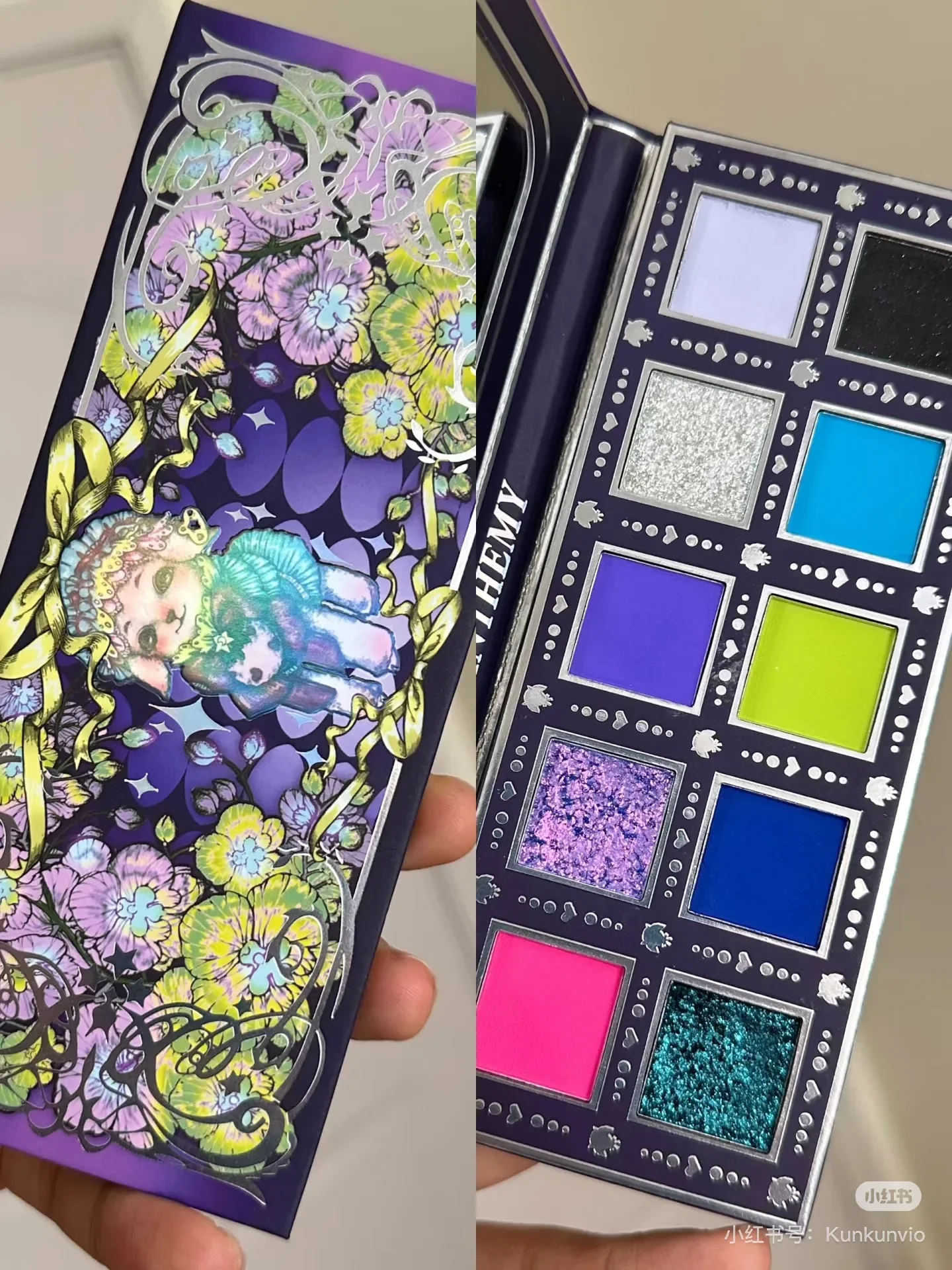 Eye Shadow Plate 10 Color Matte Shimmer Chameleon Waterproof Long-lasting Pearly Shiny Metal