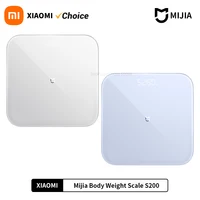 New Mijia Weight Scale S200 Smart Weighing Scale Bluetooth 5.4 LED Digital Display Accurate Measurement Works with MiJia APP 1