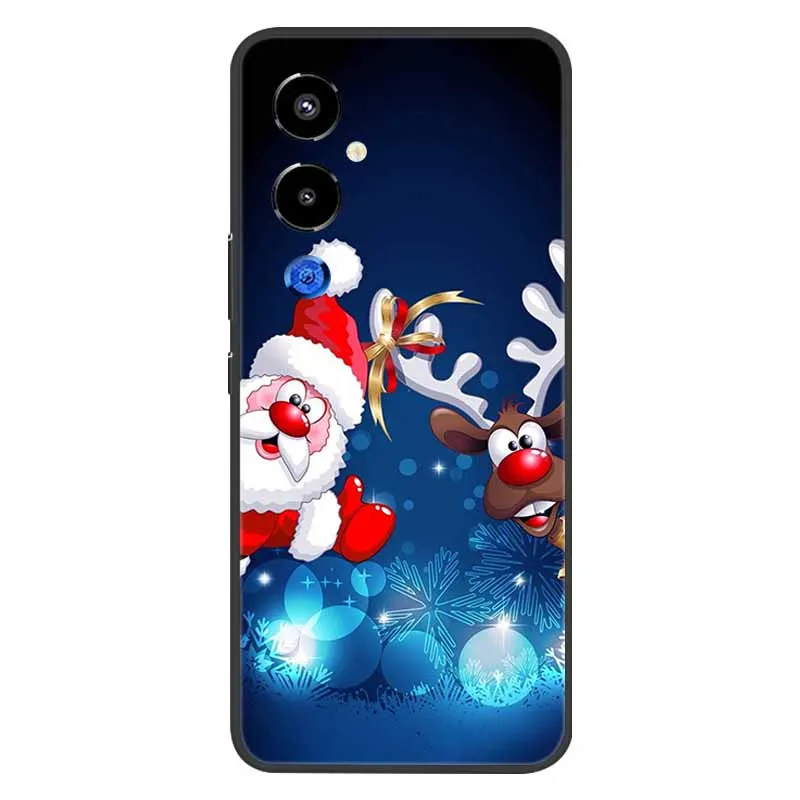 Christmas Silicone Soft TPU Phone Case - Festive Holiday Gift Cover