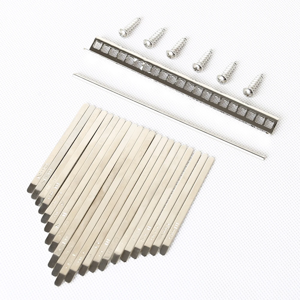 Steel Key+Wood Bridge 21 Key Kalimba +Steel Tuning Hammer Musical Instrument Part for Music Lovers Playing Accessories