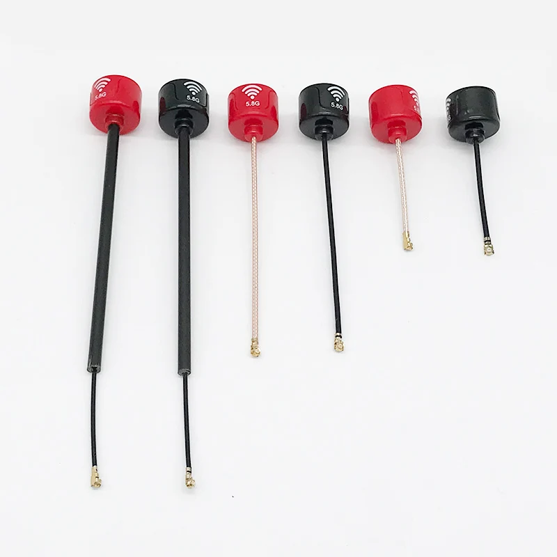 Bras de châssis FPV 100mm et 57mm, pièces de rechange pour drone, couleur rouge et noir.