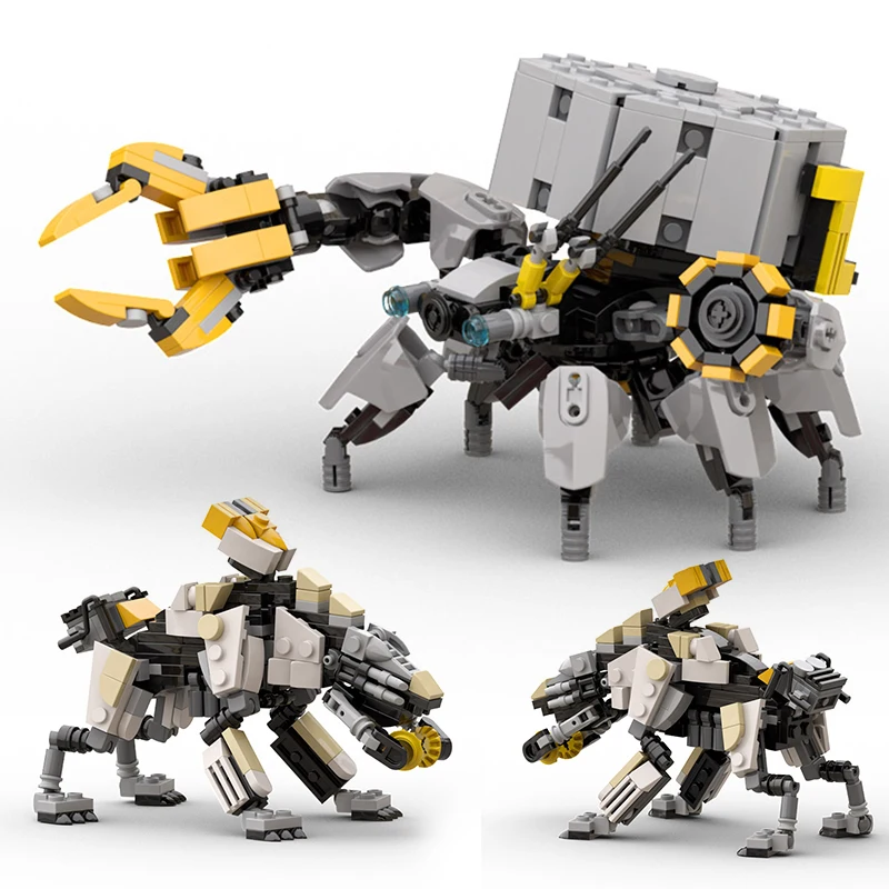 

Конструктор MOC «Horizon Zero Dawn» детский, игровой конструктор «Уокер», монстр, молния, крокодил, игрушки для детей