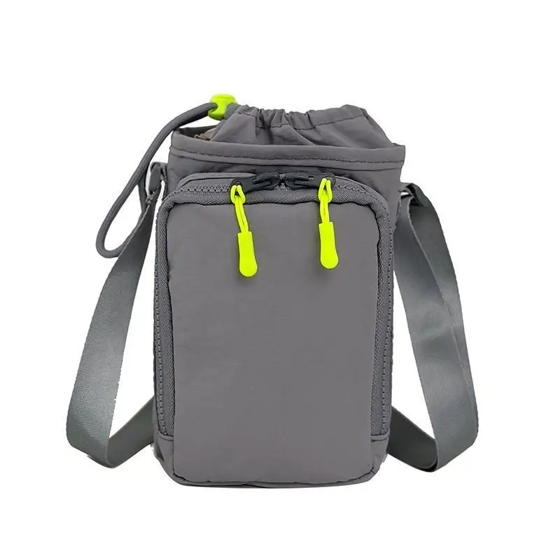 Lightweight Nylon Sling Bag with Adjustable Strap and Zipper Pocket