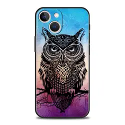 Charming Owl Cartoon Silicone Phone Case - Luxury Gift - iPhone 12 Mini (A1)
