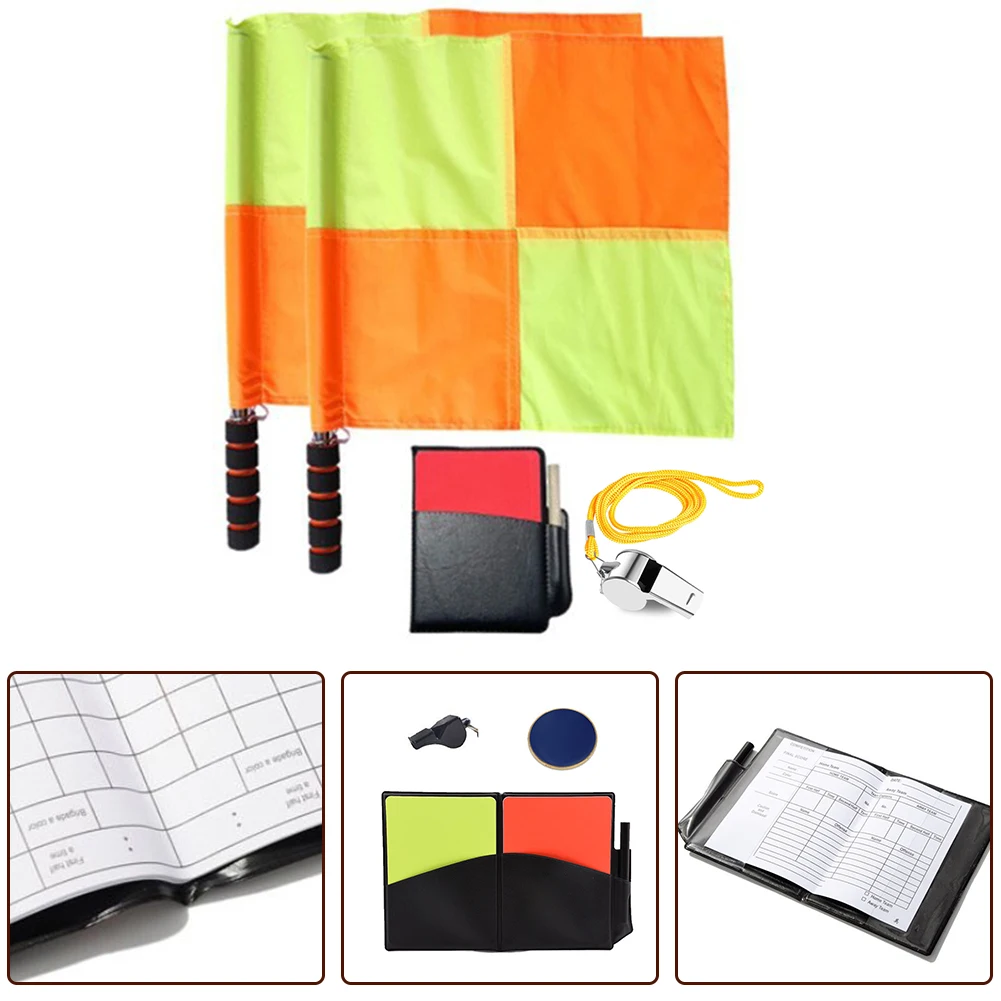Description Picture 4 of itemRed Yellow Card Set Soccer Referee Flag For Football Matches 11*8cm Size 20g Weight Lightweight Handle PVC Material