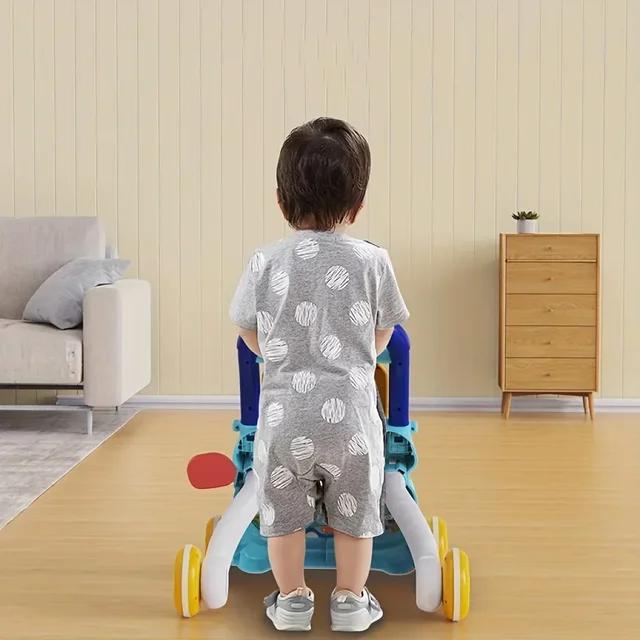 0-12 Months  Multifunction Toddler Trolley Musical Drawing Walker Exercise Hearing Learn Walk Hand Push Walker Early Educational 3