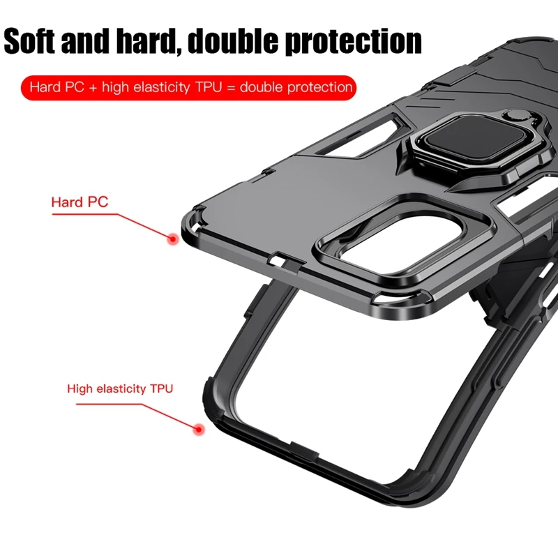 Magnetische Hülle für OPPO Reno 12 Pro 5G Reno 11 11F Schutzhülle mit Ringständerhalterung Shell Fundas Coque_voghion.com