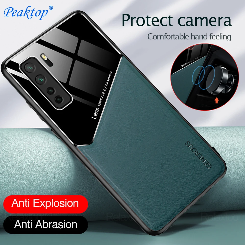 Custodia In Pelle Magnetica Per Auto Per Huawei P40 Lite 5G Cover Per Paraurti Per Huawei P40 Pro Lit P40Lite P 40 Lite Pro Custodie