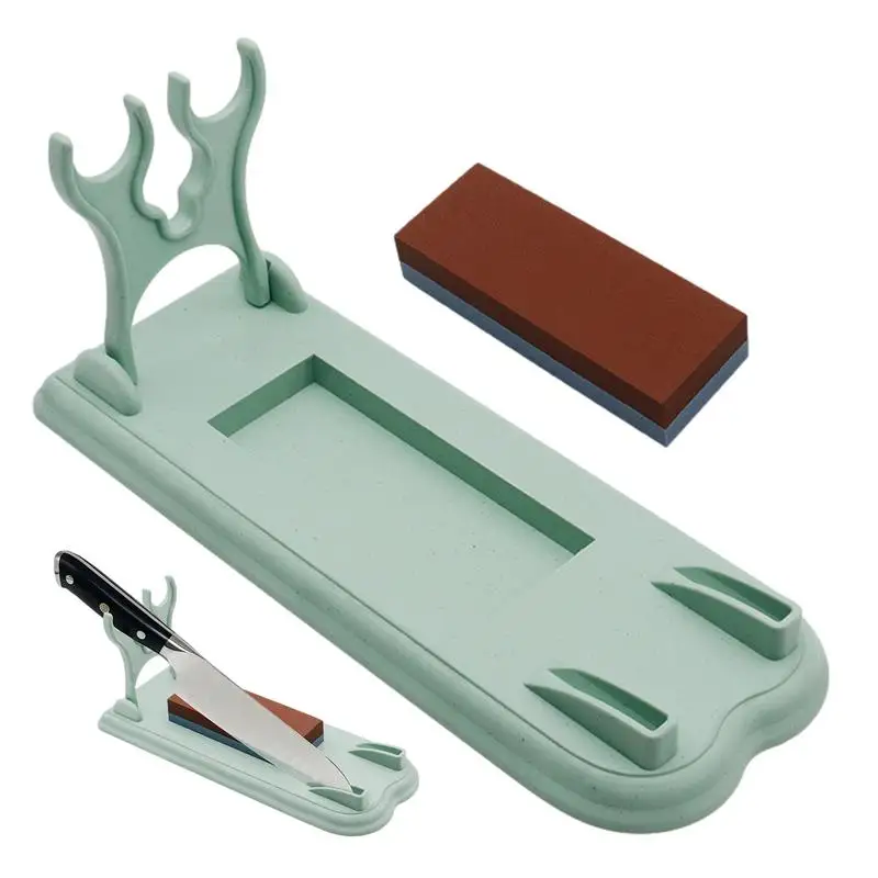 

Knife Holder Sharpener Foldable Knives Organizer Household Sharpening Stone Kitchen Knife Storage Rack Kitchen Accessories