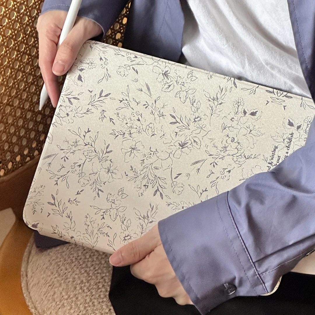 Line Flower Tablet Case for iPad