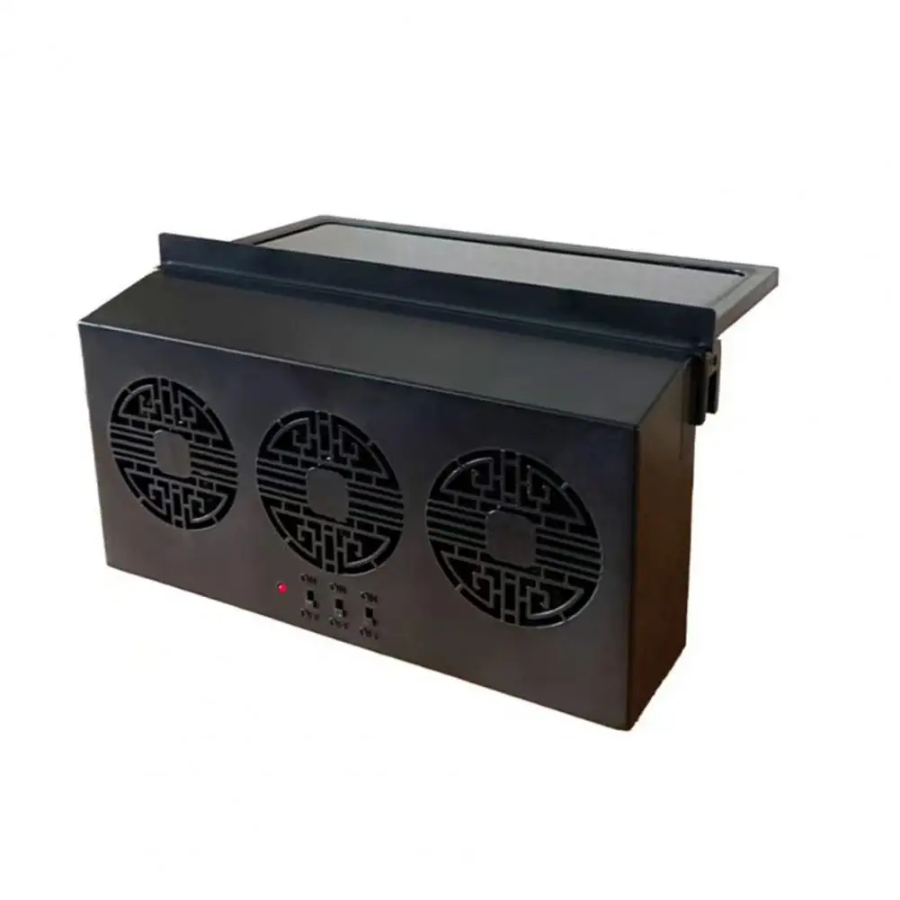 Car Fan Ventilation Solar Car Three Hood Auto Exhaust Fan Radiator Solar Desuperheater Air Cooler Mini