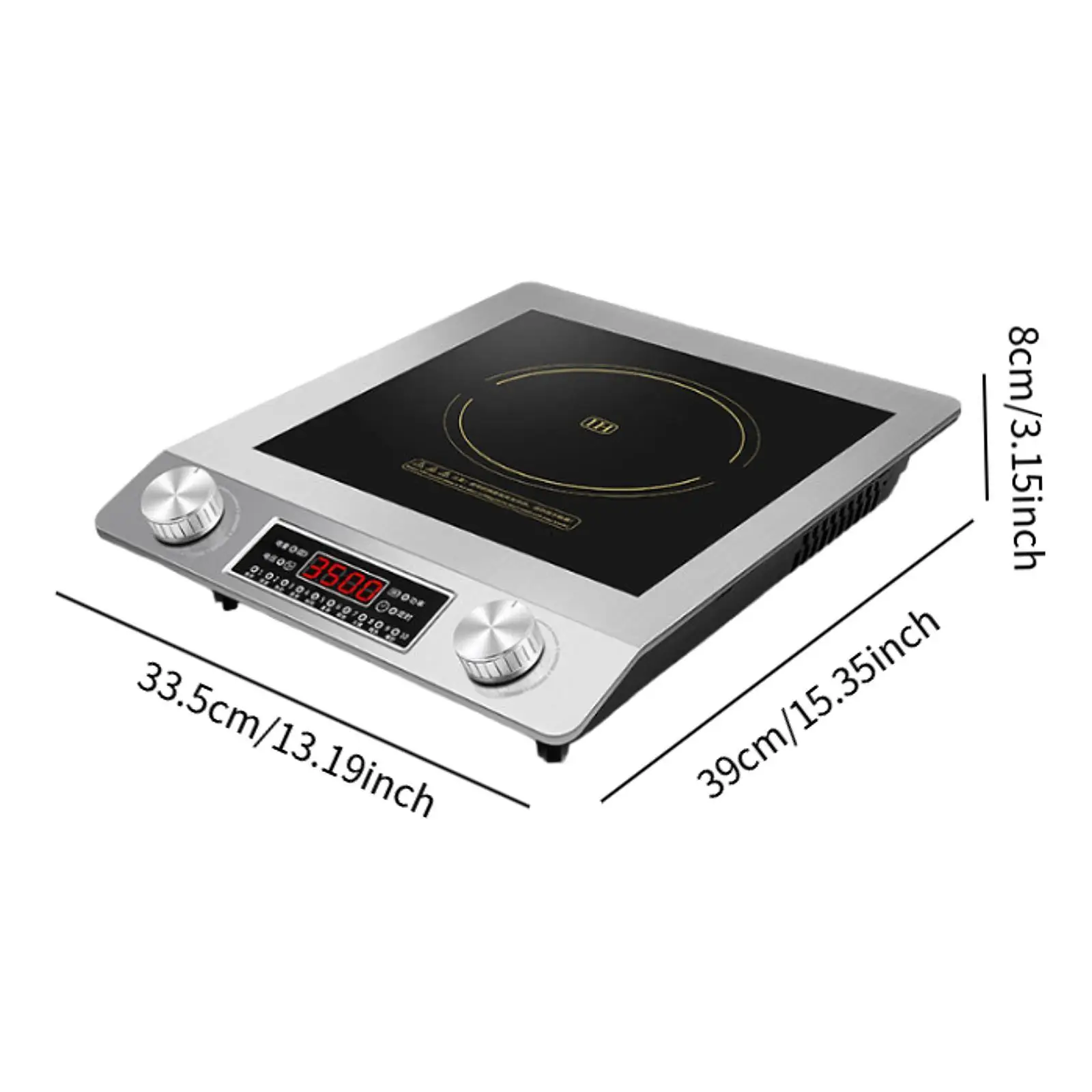 Electric Hot Plate for Cooking Easy to Clean Countertop Single Burner Cookware Electric Cooktop for Camp Home Picnic Office Dorm 6