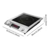 Electric Hot Plate for Cooking Easy to Clean Countertop Single Burner Cookware Electric Cooktop for Camp Home Picnic Office Dorm 6