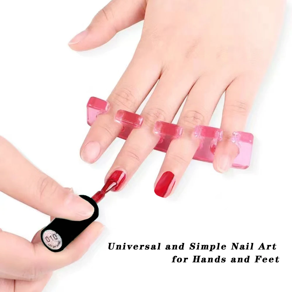 2pcs (1pair)Soft Silicone Finger Toe Separator Flexible Finger Toe Spacer Separation Straighteners Nail Pedicure Tools toe separators toe spreader finger toe separator