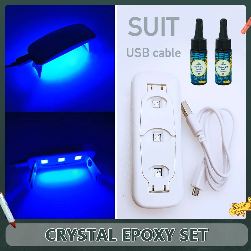 25g UV Epoxy Resin With 3W UV LED Lamp Dryer Kit Transparency Resin Curing  Mold Hard For Handmade DIY Jewelry Making Tools - AliExpress