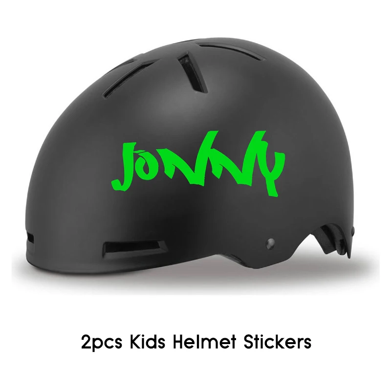 Autocollants pour casque de Ski pour enfants, étiquette décorative  personnalisée pour cadre de vélo de garçons et filles, autocollant de  dessin animé en vinyle de 2 pièces, bricolage - AliExpress