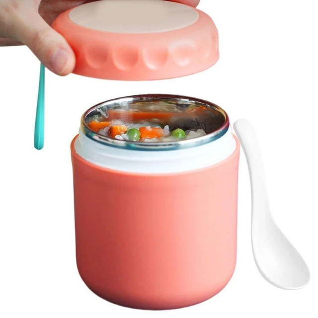 Large Hot Soup Thermos Portable Large Lunch Thermos Cup With Spoon Sturdy  Rust-proof Insulated Food