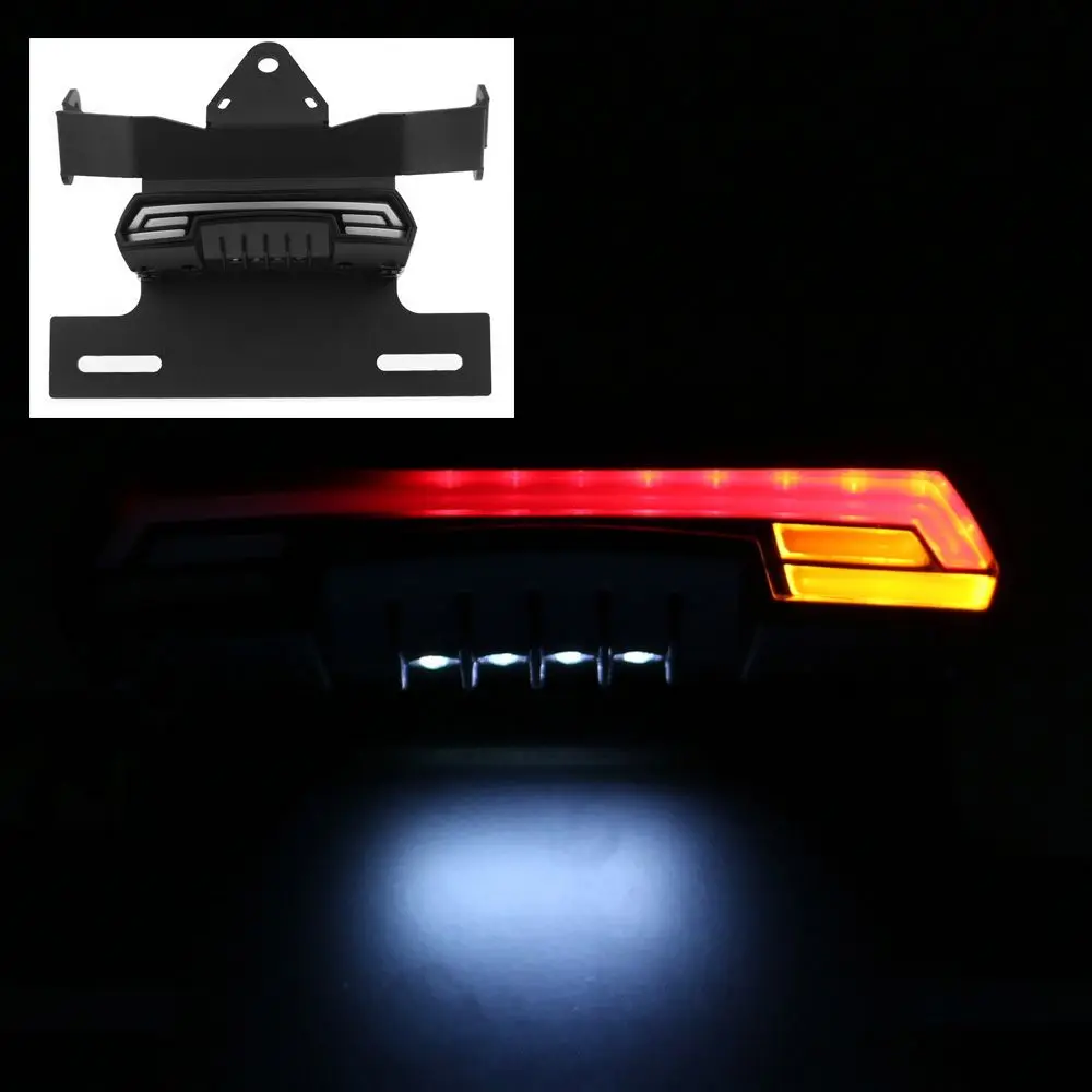 Plate Rear Bracket Motorcycle Rear License Plate Holder License Plate Tail Light For Kawasaki Vulcan S 650 2015-2020