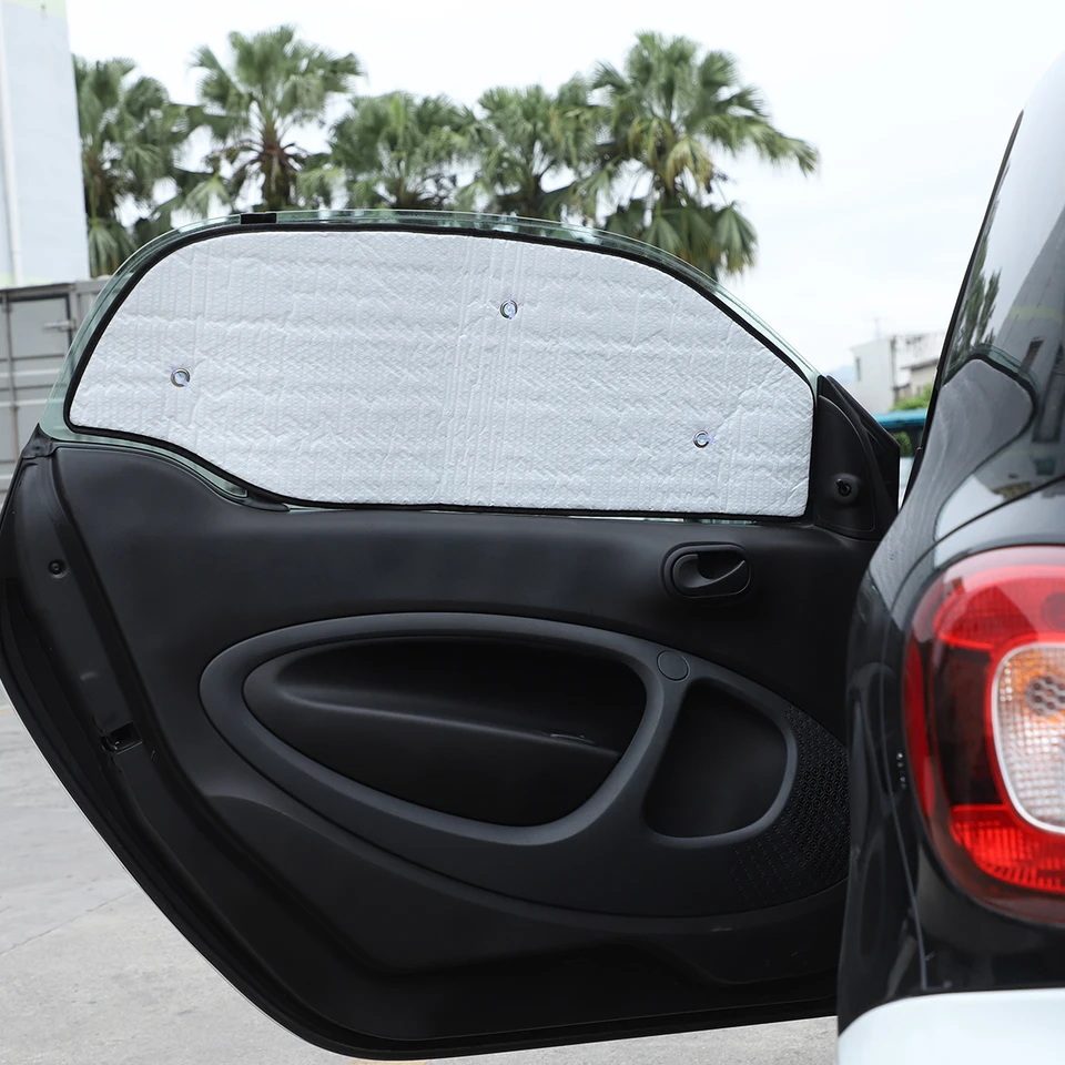 DIYUCAR Parasole Parabrezza Auto Per Smart 453 Fortwo Forfour 2015-2021 – Protezione Solare Pieghevole, Blocca UV 99%, Mantiene L'Abito Fresco