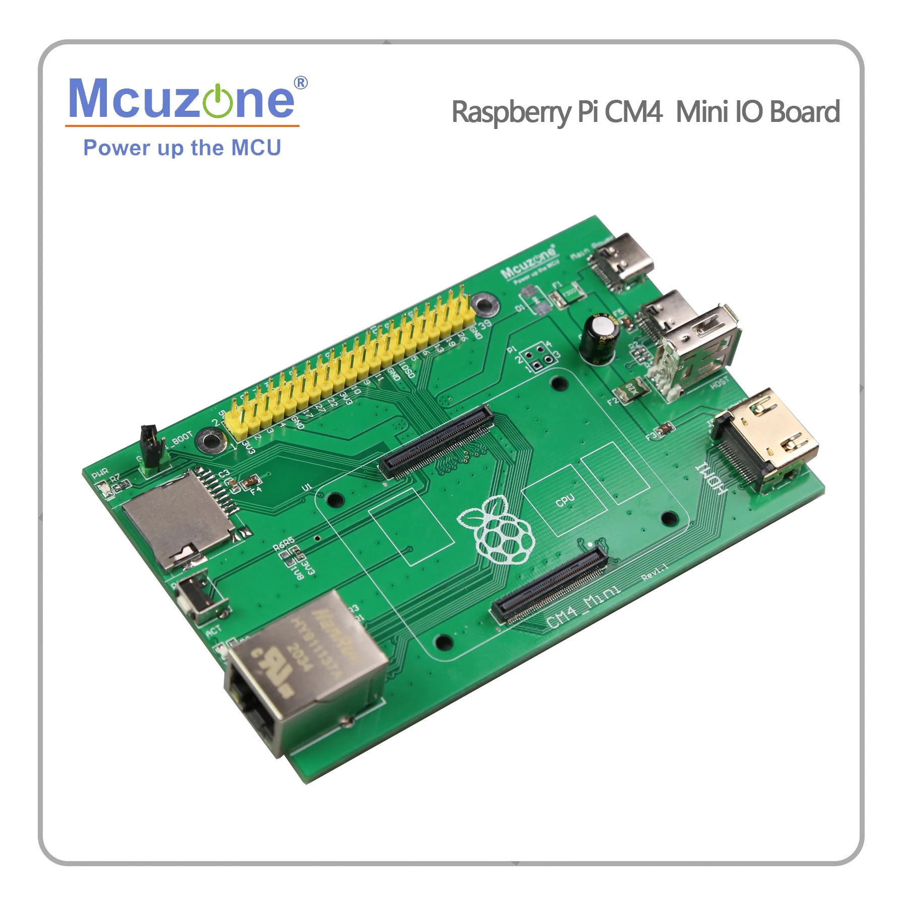 Raspberry Pi CM4 Mini IO Board,Compute Module 4, HDMI Giga Ethernet 40Pin TF Type-C USB,case Heat Sink KALI Ubuntu,Pi OS