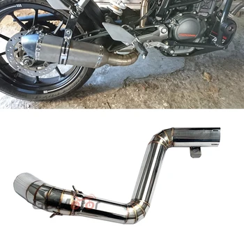 For KTM DUEK250 DUKE125 DUKE200 DUKE390 2015 2014 2012 2013 2016 motorcycle exhaust middle link pipe Duke 200 elbow