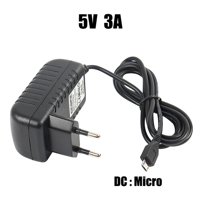 Alimentatore AC 220V DC 5V 3A adattatore Micro Usb caricatore spina ue per  Raspberry Pi Zero Tablet PC - AliExpress