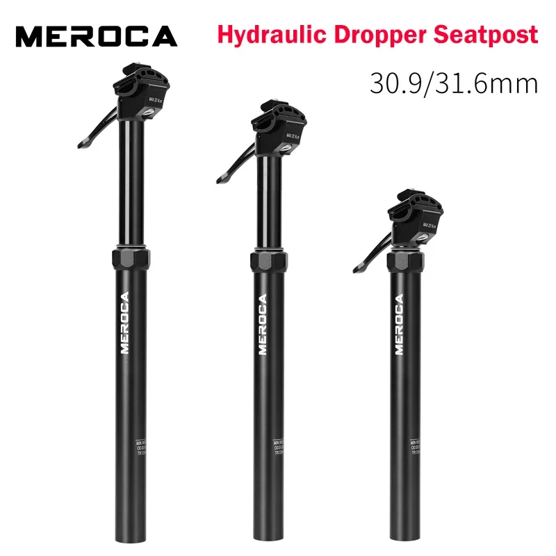 Description Picture 2 of itemMEROCA  Bicycle 30.9 / 31.6mm Manual hydraulic lifting Seatpost  Stroke 100/125mm Mountain Bike Seatpost length 380/445mm
