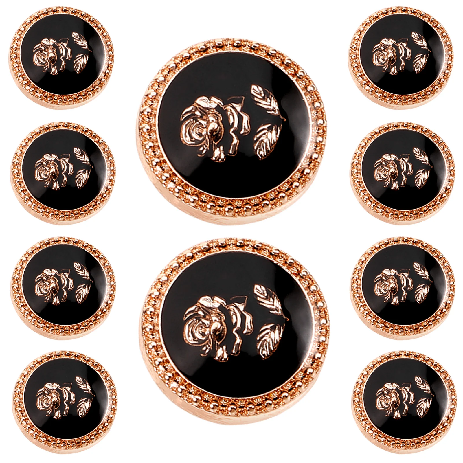 

10pcs Decorative Button For Suit Uniform Jacket Decorative Vintage Button 15mm Button