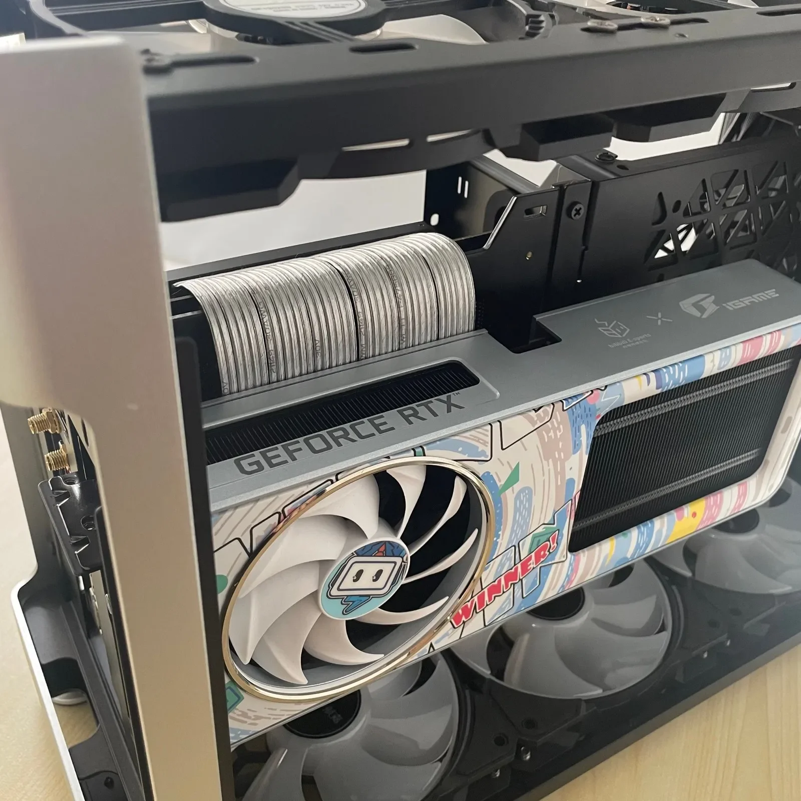 Adt-pci Express 5.0 X16 Riser Cabo Pcie 5.0 Redriver ic Placa de Vídeo Pci-e 4.0 Gen5 Gpu Reversa para pc Itx a4 Mais Recente - Imagem 2