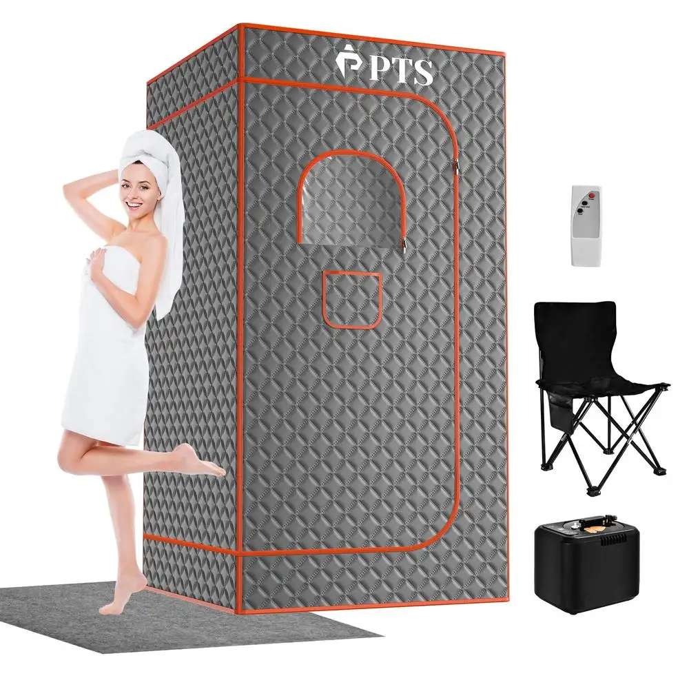 Portable Home Spa Sauna Box Thicken Cotton Tent 3L Steam Generator 71'' x 36'' x 36'' Full Indoor Sauna Room Two Waterproof 2