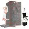Portable Home Spa Sauna Box Thicken Cotton Tent 3L Steam Generator 71'' x 36'' x 36'' Full Indoor Sauna Room Two Waterproof 2