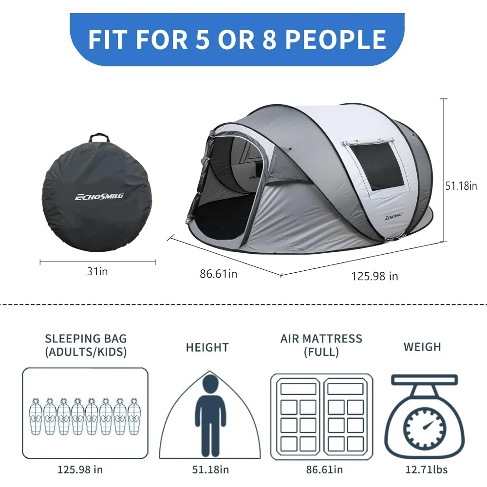 Instant Pop-Up Camping Tent 4