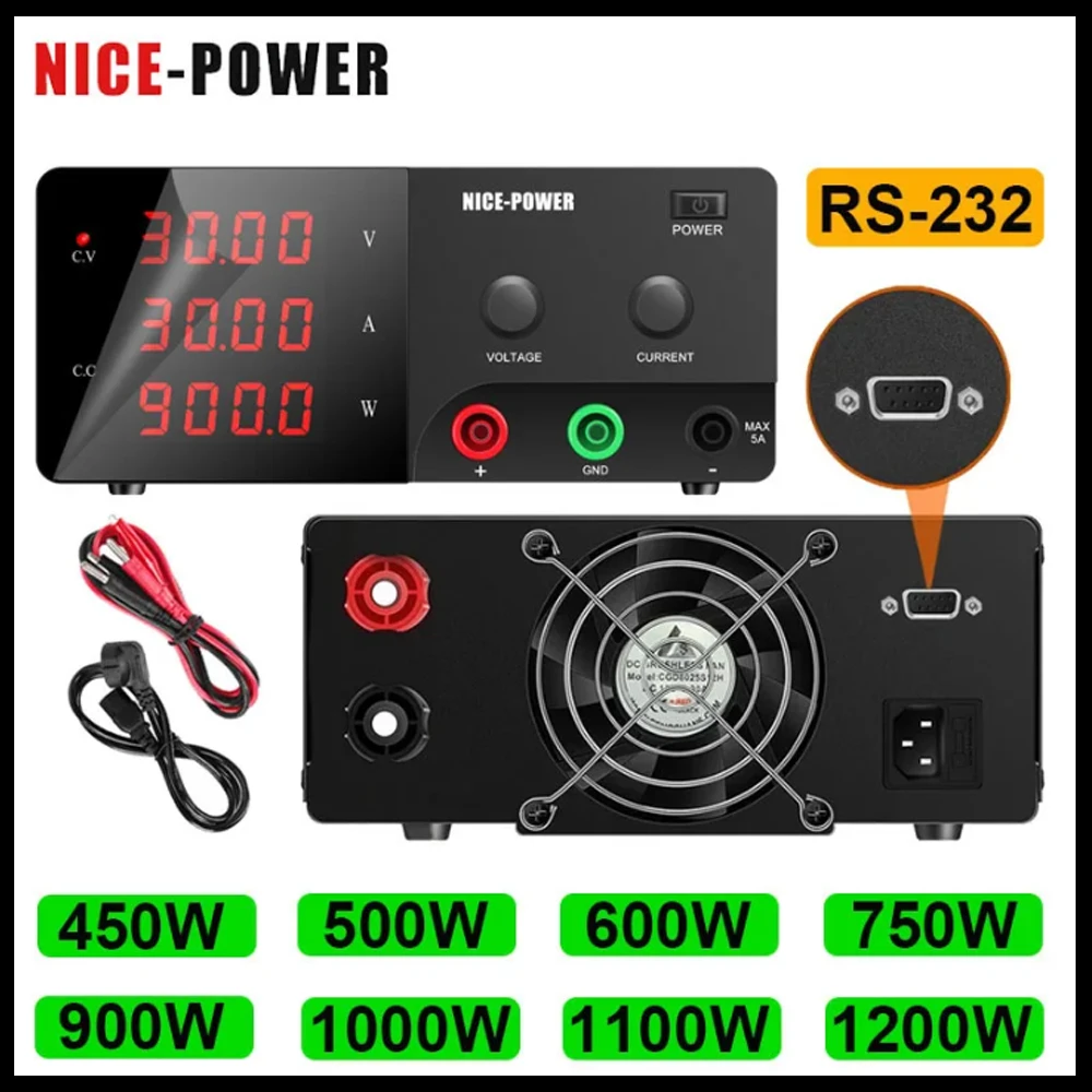 プログラム可能な実験室スイッチング電源,500w,600w,1000w,w,12v,24v,30v,48v,30a -