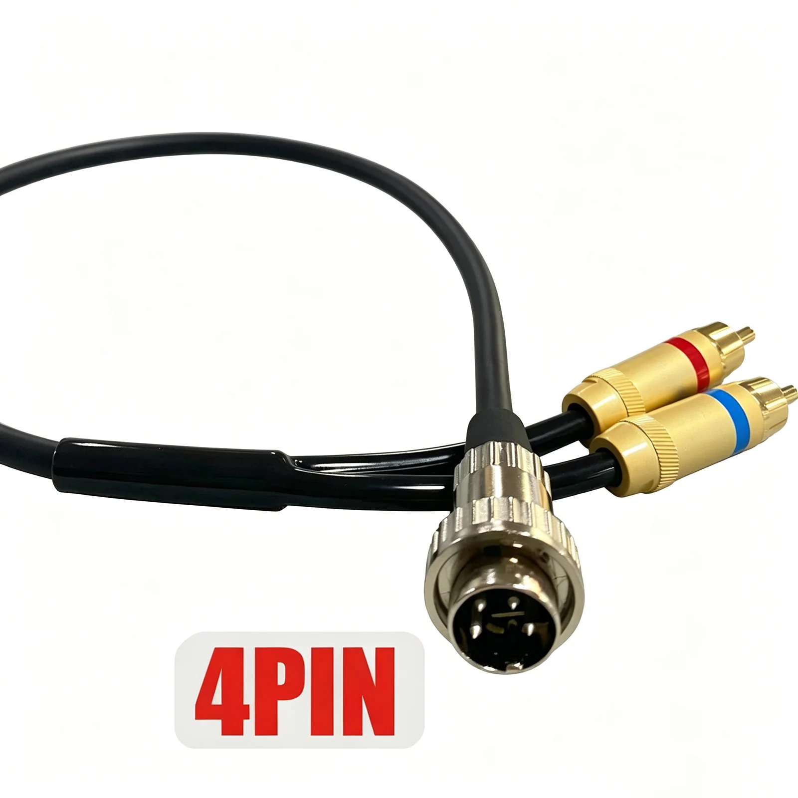 HiFi Name Phono Drehbares Kabel 4pin/5pin DIN auf 2RCA OFC Kupfer Plattenspieler Linie Twist Locking Stecker auf Stereo Für Naim Kabel