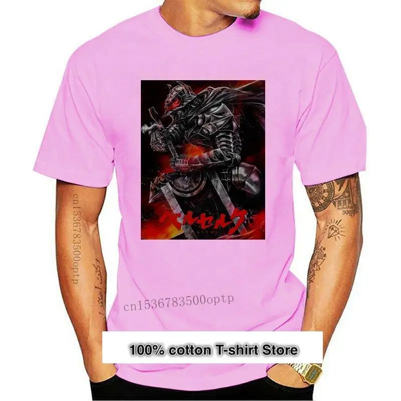 Berserk Armor-Camiseta De Manga De Anime Japonys Para Hombre, Camiseta Negra De Dibujos Animados, Talla S-Xxl, De Verano, Nueva