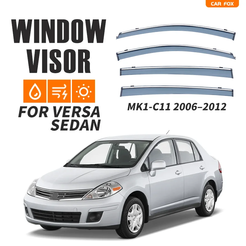 For Nissan Versa C11 20062012 Sedan Window Visor Vent Shades Ventvisor