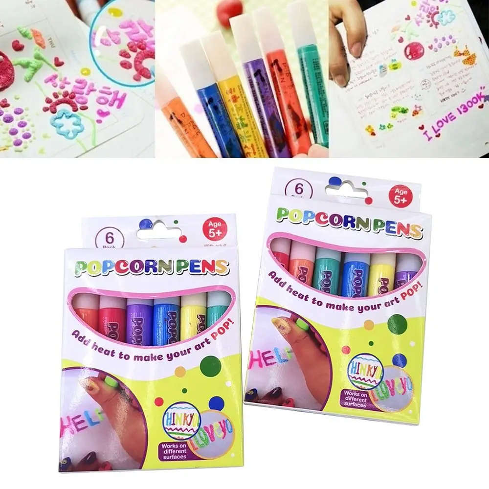 수공예 제작 확장 효과 DIY 페인팅 도구, 3D 인쇄 버블 펜, 매직 팝콘 펜, 마크 펜 인쇄 펜