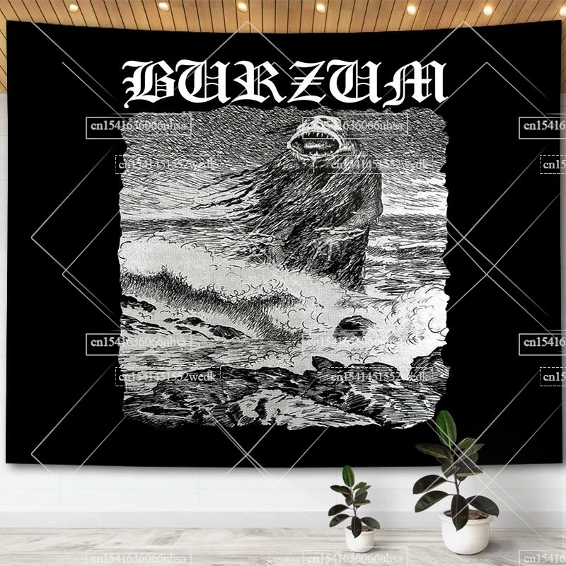 Burzum Tapestry Wall Hanging Music Album Cover Decor
