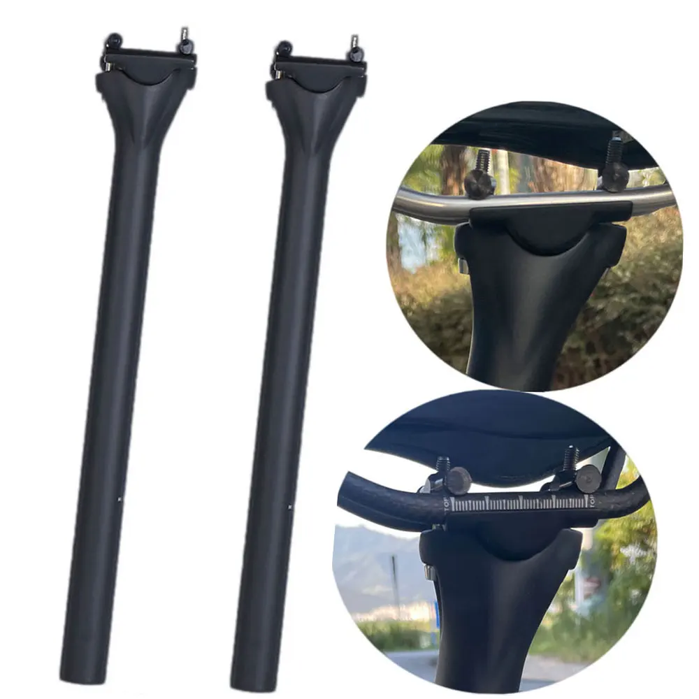 Bike Seat Post MTB Carbon Fiber Seat Post 27.2/30.9/31.6mm Mountain/Road Bike Seatpost UD Matte Bicycle Parts