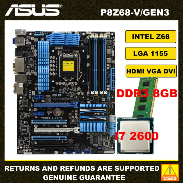 core i7 2600K + ASUS P8Z68-V Pro セットスマホ/家電/カメラ