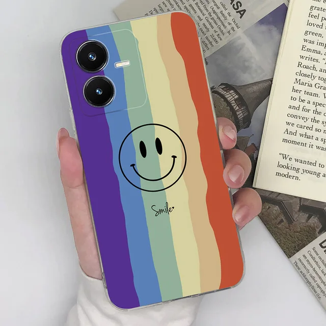 Funda suave para Vivo Y22s 2022, carcasa con dibujos animados arcoíris, Y22  Y 22, 22s, 4G, 2022 - AliExpress