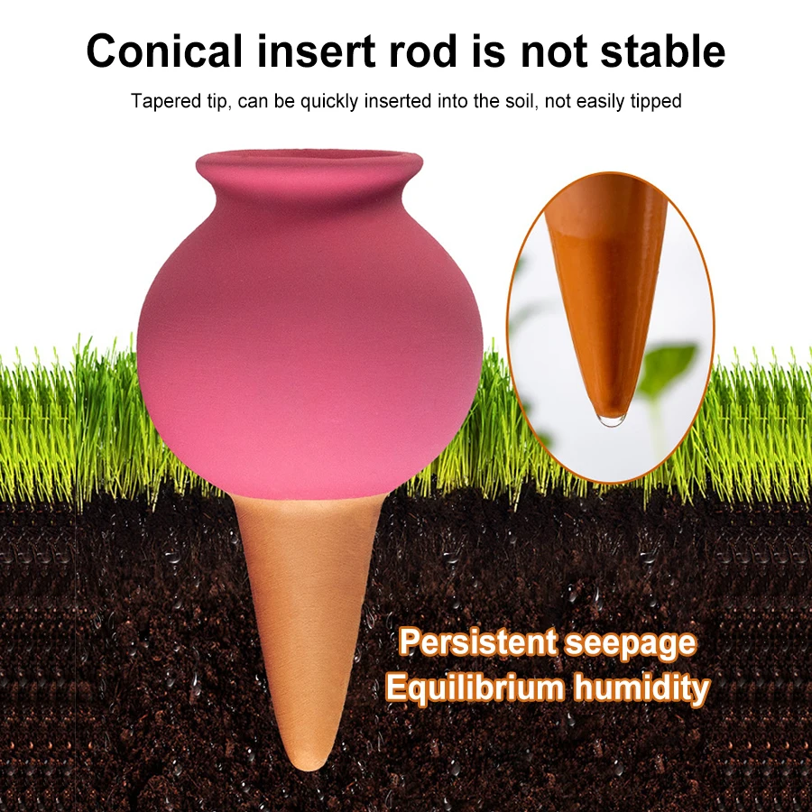 Portable Pot Culture Supplies Ceramic Potted Dropper Device Water Seeper Self Watering Automatic Drip Irrigation System Random