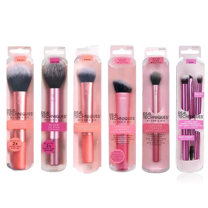 Real Techniques Professional Makeup Brushes Set Foundation Powder Contour Blush Concealer Eyeshadow Blending Cosmetic Makeup Set