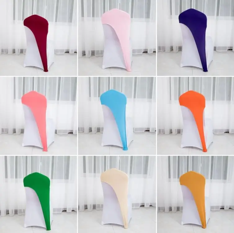 

100pcs Spandex Chair Hoods Chair Cap Hood Wedding Chair Cover for Wedding Event Decoration SN4514