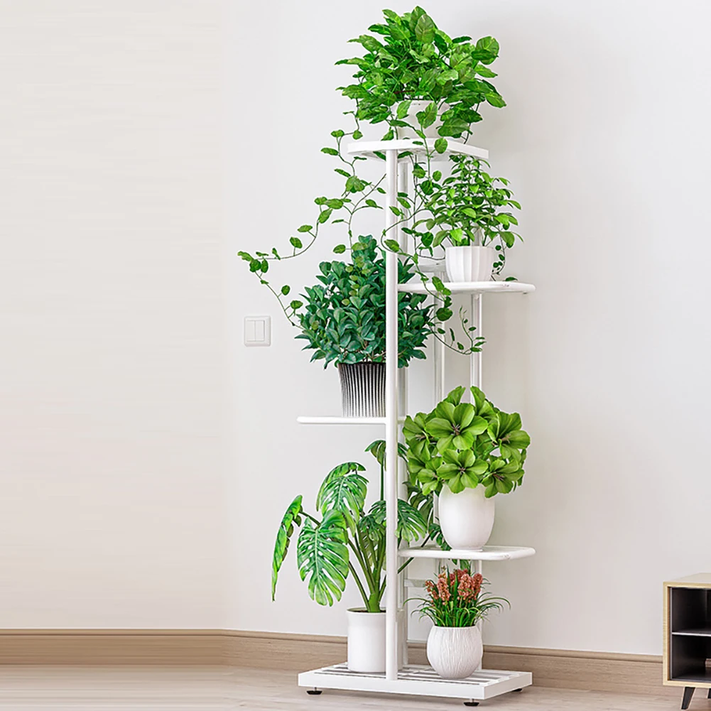 

3/4/5 Tier 4/5/6 Potted Plant Stand Flower Pot Holder Shelves Planter Rack Storage Organizer Display For Indoor Garden Balcony