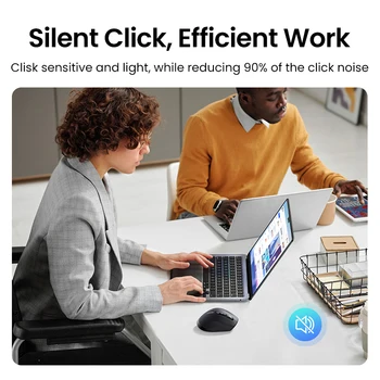 UGREEN Hyper-Fast Scroll Wireless Mouse Bluetooth 5.4 2.4G Ergonomic 5000DPI for MacBook Tablet Laptops Computer PC Mice 4